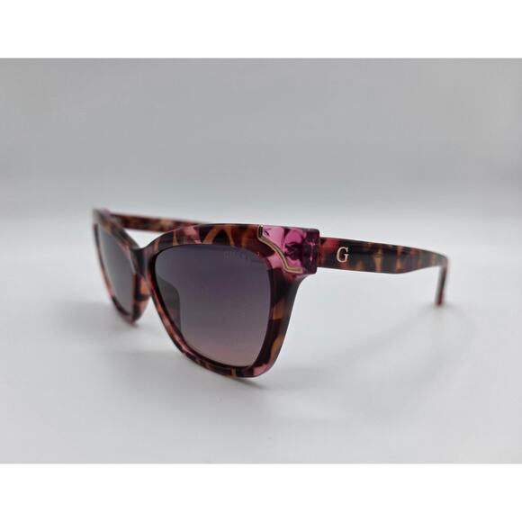 GUESS GU7840 74B Tortoise Pink Cat Eye Sunglasses Gradient Lens 61-16-140 / Case